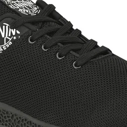 OFF LIMITS Men Black Mesh Running Non-Marking Shoes image 4