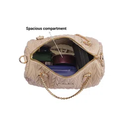 Mochi Structured Handheld Bag with Cut Work image 5