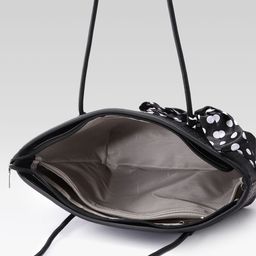 Mast & Harbour Textured Structured Shoulder Bag With Scarf image 3