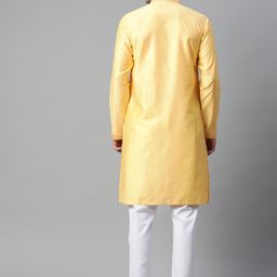 MANQ Men Embroidered Thread Work Kurta With Pyjamas image 3