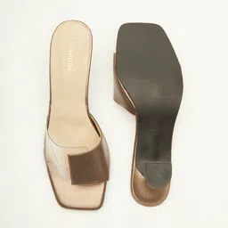 Vishudh Grey open toe heels image 4