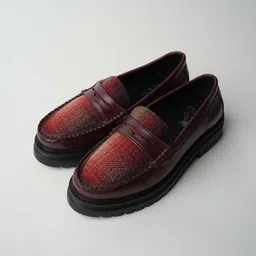 Theater Apparel Women Textured Round Toe Loafers-picture-57