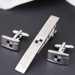 PELUCHE Men Silver-Toned Rhodium-Plated Accessory Gift Set-image-72