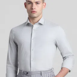 Jack & Jones Slim Fit Spread Collar Casual Shirt-image-44