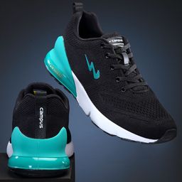 Campus Men Black Mesh Running Shoes-21