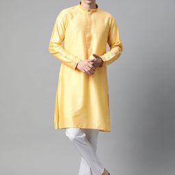MANQ Men Embroidered Thread Work Kurta With Pyjamas image 5