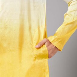 HILO DESIGN Ombre Regular Kurta With Trousers image 5