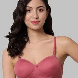 Samvar Red Cotton Non-Wired Non Padded Minimizer Bra-picture-27