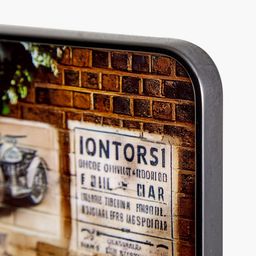 Home Centre Aura Retro Red & Brown Car Printed Rectangular MDF Wall Photo Frames image 2