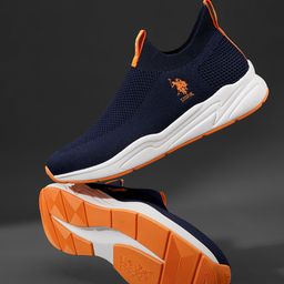 U.S. Polo Assn. Men Navy Blue Textile Walking Shoes-picture-14