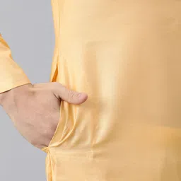 Manthan Men Solid Regular Kurta with Churidar image 3