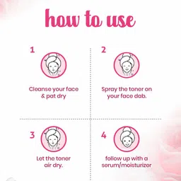 Meglow Set of 4 Pure Rose Water for Soothing & Hydrating - 100ml Each image 2