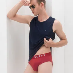 KOFFY Men Pack of 1 Form-Soft Premium Micro Modal Fabric Briefs-picture-3