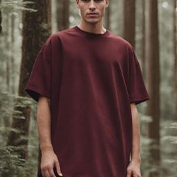 NOBERO Round Neck Short Sleeves Oversized Cotton T-shirt-image-77