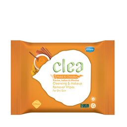 Clea Set of 6 Haldi & Chandan Cleansing & Makeup Remover Wet Wipes - 8 Pulls each image 3