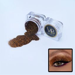 Veoni BELLE Holographic Set Of 2 HD Glitter Eyeshadow-5g Each-Copper 13-Emerald Green 20 image 5