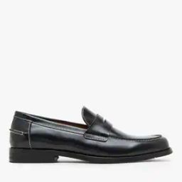Men Round-Toe Leather Penny Loafers-picture-16