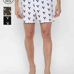AMERICAN EAGLE OUTFITTERS Pack Of 3 Men Printed Boxers-image-40