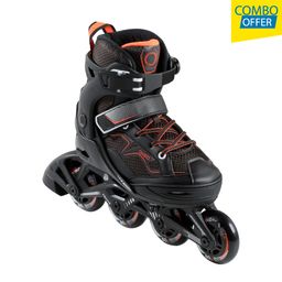 Kids Skating Shoes Inline Fit 3 Black-image-74