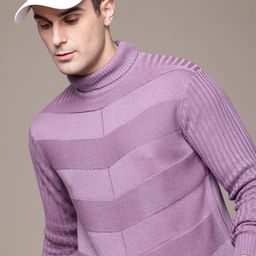 The Roadster Lifestyle Co. Men Striped Pullover-image-28