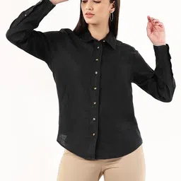 Marks & Spencer Blue Shirt Style Top-image-73