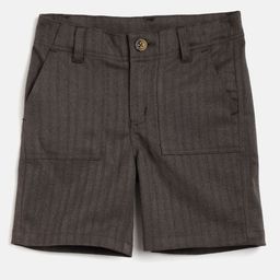 Cherry Crumble Boys Brown Striped Chino Shorts-image-66