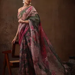 Silk Land Floral Printed Ready to Wear Saree-picture-54