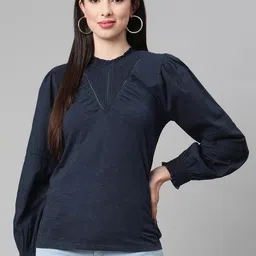 Marks & Spencer Navy Blue Regular Top-image-41