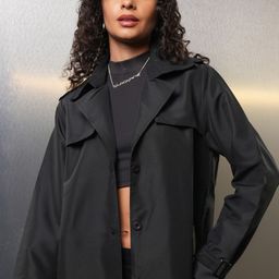 Tokyo Talkies Women Striped Longline Tailored Jacket-picture-39