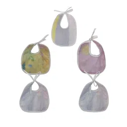 BAESD Pack Of 5 Assorted Printed Cotton Bibs image 4