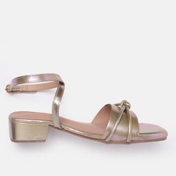 Allen Solly Open Toe Block Heel Sandals with Bow Detailing image 2