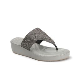 Carlton London Women Embellished Party Wedge Sandals image 5