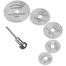DIY Crafts 6 Pcs HSS Circular Saw Blade Set for Metal Rotary Tools (5 Blades & 1 Extention Rod) Rotary Tool Cutting Discs-image-35