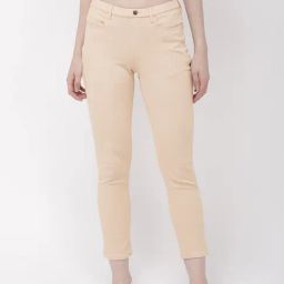 Go Colors! Beige Mid Rise Jeggings-image-82