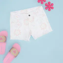 Pantaloons Junior Bright White Shorts-image-66