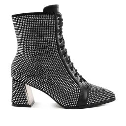 London Rag Women's Black Derby Boots-image-27