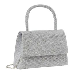 Styli Silver Textured Satchel Handbag-97