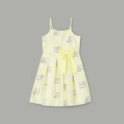 Fame Forever by Lifestyle Girls Yellow Printed Dress-picture-21