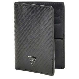 GUESS Black Textured Bi-Fold Wallet-81