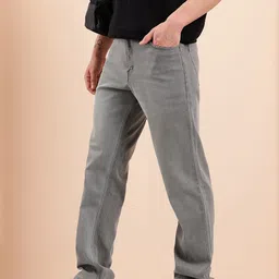Mast & Harbour Men Straight Fit Mid-Rise Light Fade Stretchable Jeans-picture-32