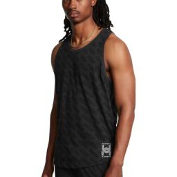 Under Armour Black Slim Fit Printed Tank Tee-image-85