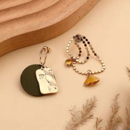 Sohi Army Green Masque Drop Earrings for Women-image-89