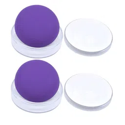 FEELHIGH Set Of 2 Round Beauty Sponge With Case-40