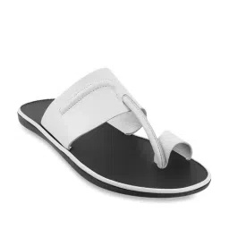 Mochi White Toe Ring Sandals-image-5