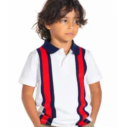Cherry Crumble By Nitt Hyman Kids Black Striped Polo T-Shirt-image-98