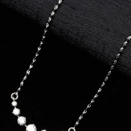 Clara 7 Stone 92.5 Sterling Silver Mangalsutra-image-91