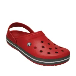 Crocs Unisex Crocband Pepper Red & Dark Grey Back Strap Clogs-picture-17