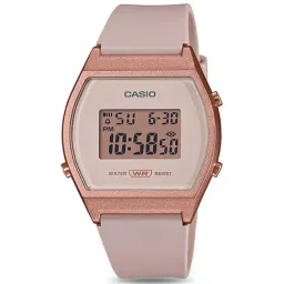 Casio Vintage LW-204-4ADF Rose Gold Digital Dial Pink Resin Strap D213-image-26