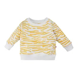 Nino Bambino Kids White & Yellow Printed Sweatshirt-picture-12