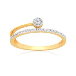 Malabar Gold and Diamonds 18k Rose Diamond Ring for Women-image-51